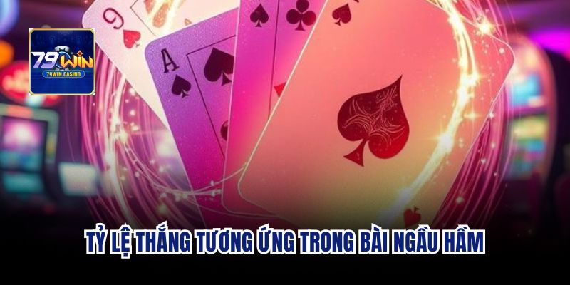 Tỷ lệ thắng tương ứng trong cách chơi bài ngầu hầm